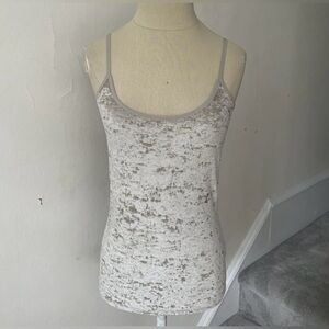 Vince Taupe Velvet Spaghetti Strap Day To Night Camisole Top Medium NWT